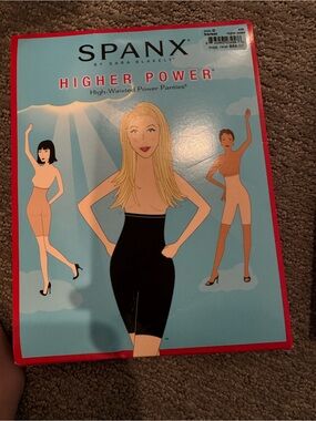 SPANX Higher Power High-Waisted Shaping Shorts - color: barest